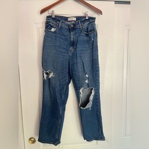 abercrombie and fitch jeans The ankle Straight Ultra High rise w28 6r